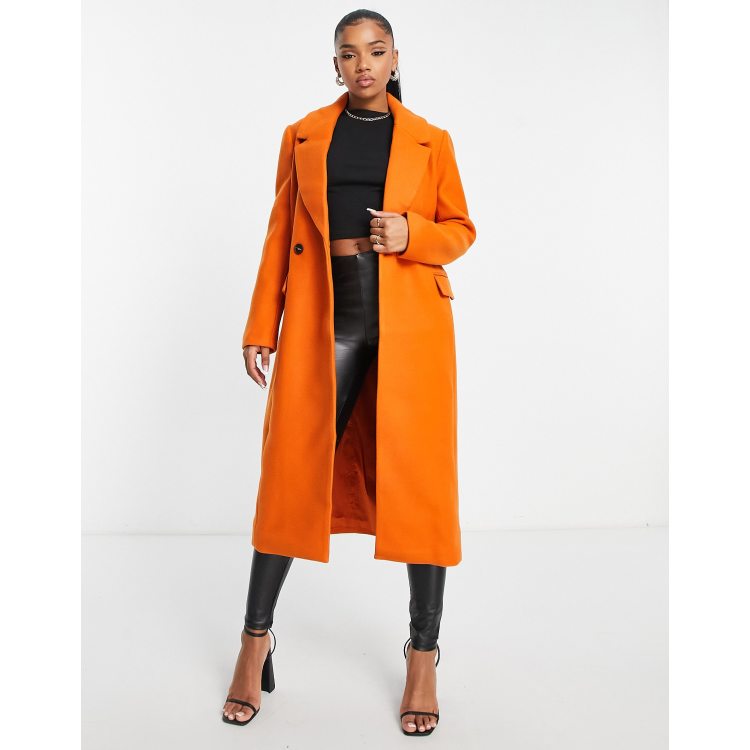 Ladies orange coat clearance