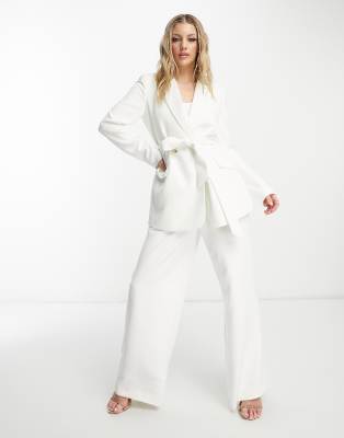 Forever New - Pantalon large habillé - Ivoire-Blanc