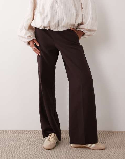 Forever New - Pantalones de sastre marrón chocolate de pernera recta - view 1