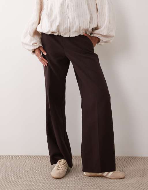 Forever New - Pantaloni sartoriali dritti color cioccolato, 1 di 5