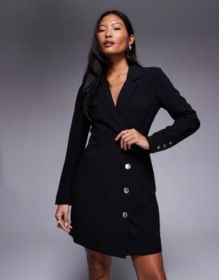 Forever New Petite blazer mini dress in black | ASOS