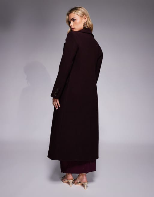 Forever New Petite - Cremehvid og elegant duster-maxifrakke i longline-design, 4 af 4