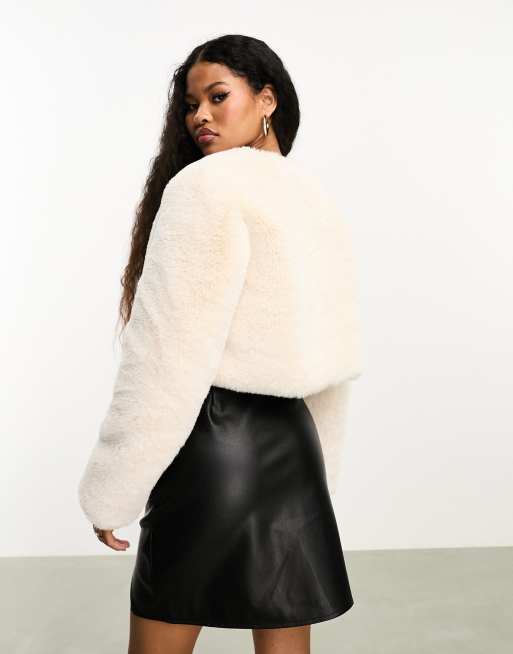 Forever 21 outlet fur jacket