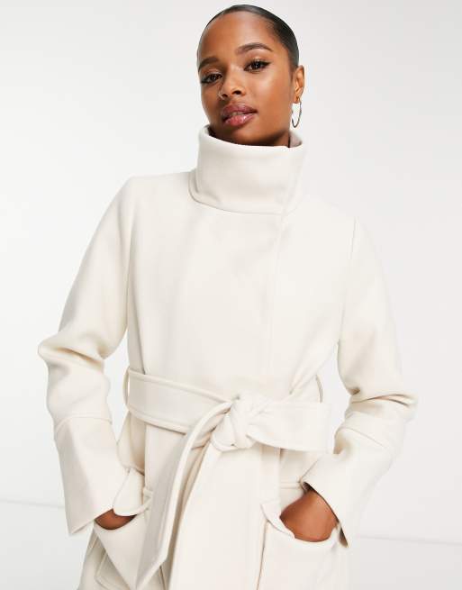 Cream funnel sale neck coat