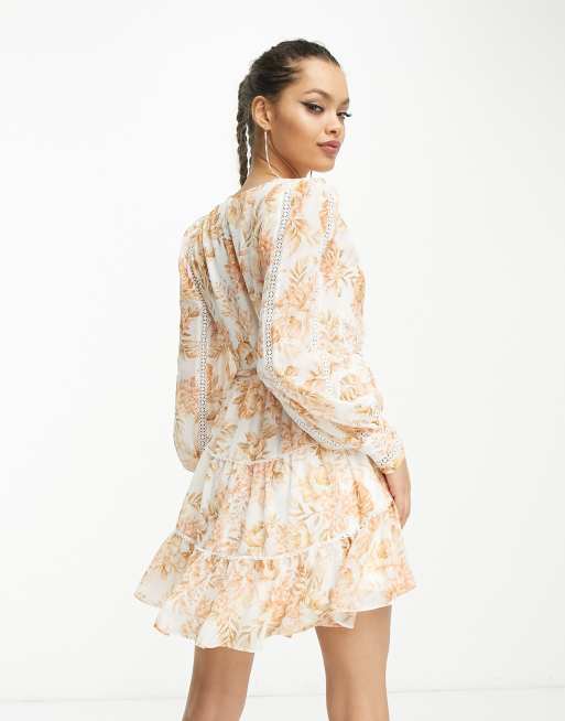 Apricot hotsell lace dress