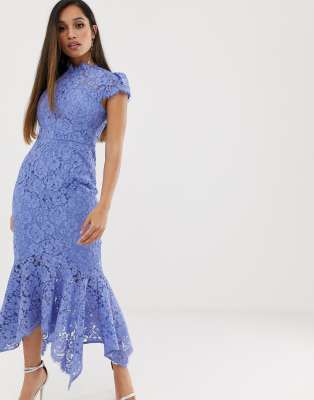 asos cornflower blue dress