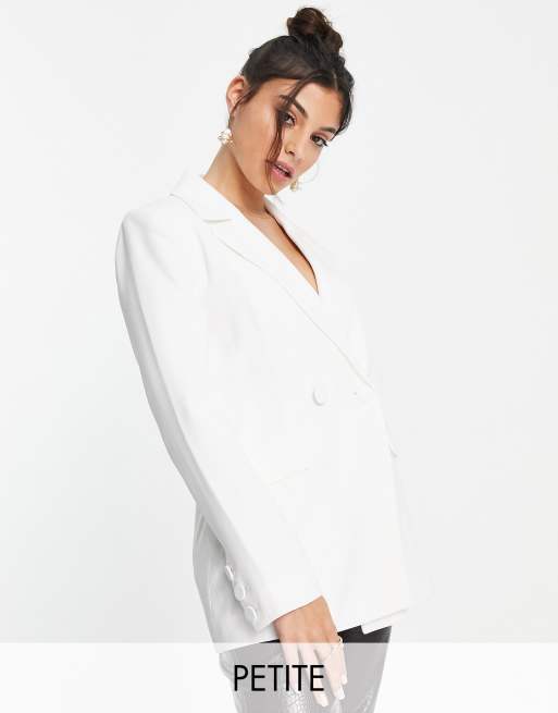 Forever New Petite – Legerer Blazer in Weiß, Kombiteil