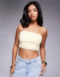 [Forever New Petite] Forever New Petite linen look bralet in yellow 14 Spring Daffodil