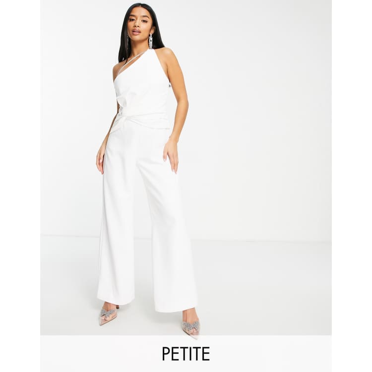 Petite sales cream jumpsuit