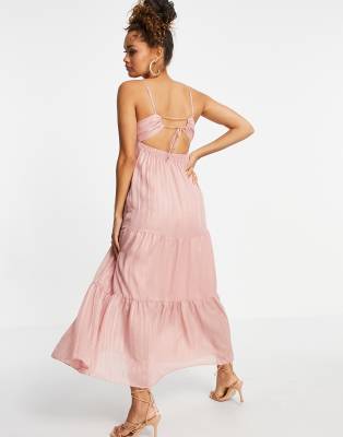 petite open back dress