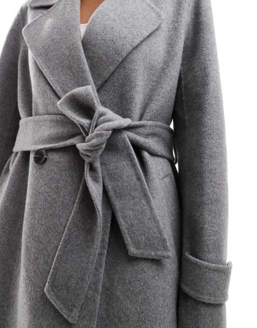 Petite grey wool coat on sale