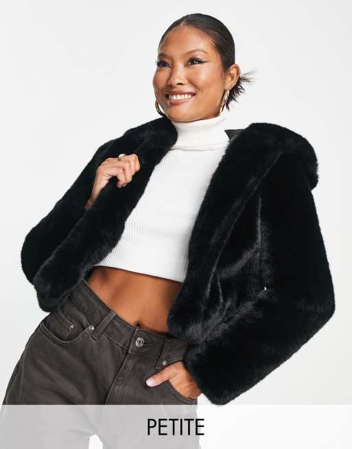 Black hotsell fur jacket