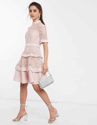 petite blush pink dress