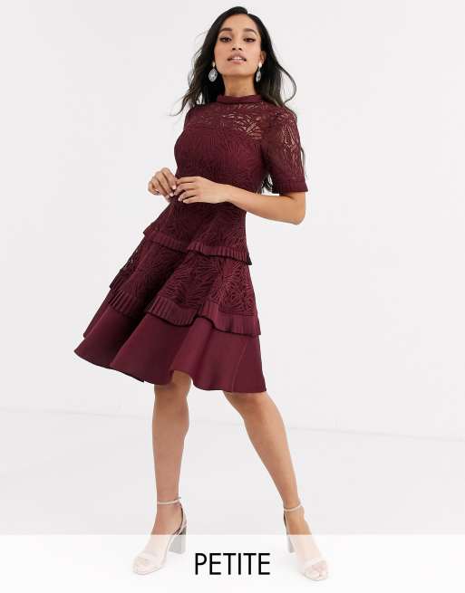 Burgundy petite 2025 formal dresses