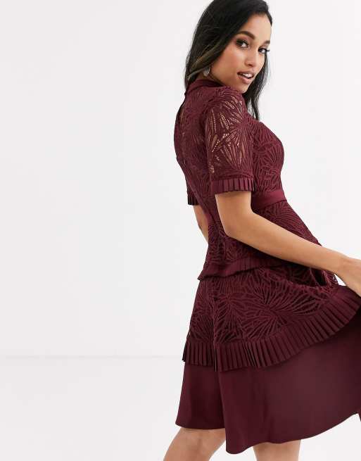 Forever new best sale maroon dress