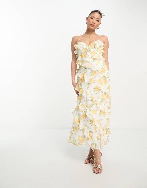 Forever new best sale yellow floral dress