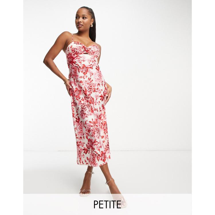 Forever new petite floral printed 2025 tea dress in floral print