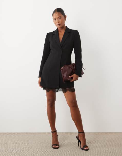 asos black blazer dress Dresses The ASOS DESIGN cinch