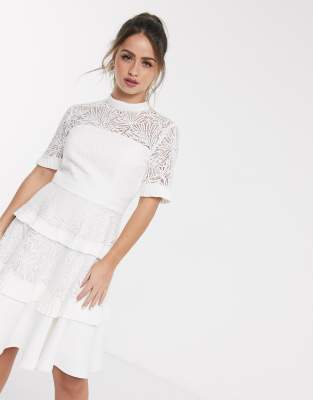 Forever new white lace hot sale dress