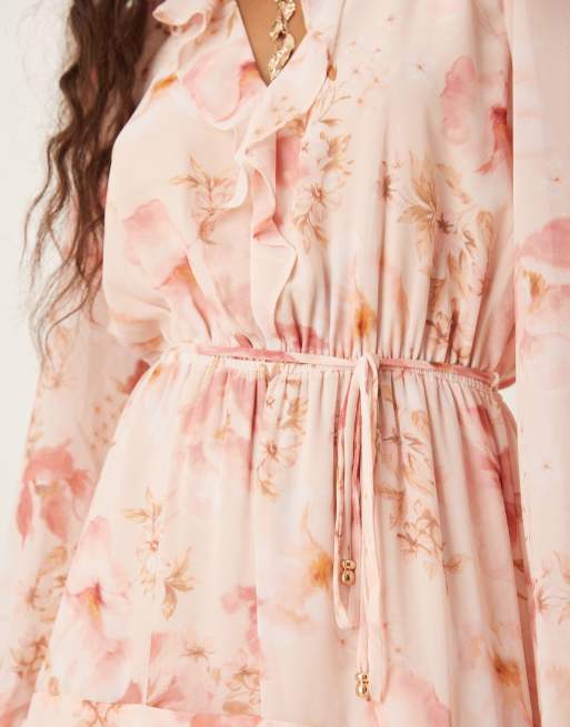 Forever New - Robe courte à fleurs et volants - Rose, 4 de 4