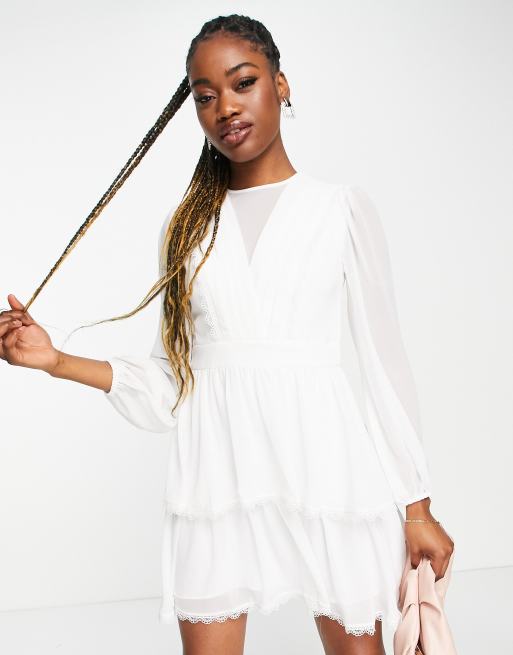 Robe shop courte transparente
