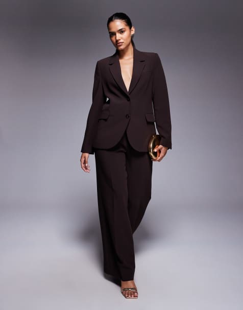 Forever New – Set in Braun, bestehend aus Blazer und Hose - view 1