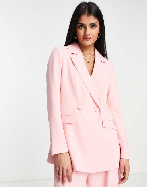 Forever New slouchy blazer co-ord in pink | ASOS