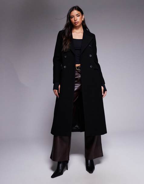 Forever New - Sort elegant longline-frakke - view 1