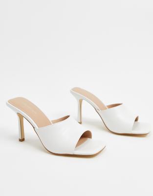 white square mules