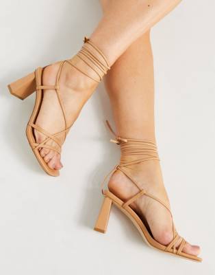 tan strappy heels