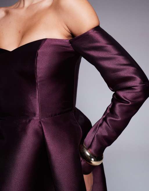 Forever New – Strukturiertes Minikleid in Italienische Pflaume, 3 von 4