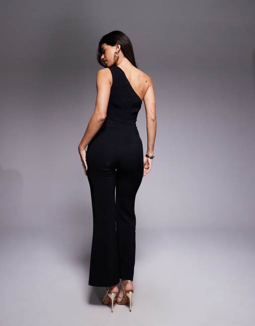 Forever New – Svart, enaxlad jumpsuit med metalldetalj, 4 av 4