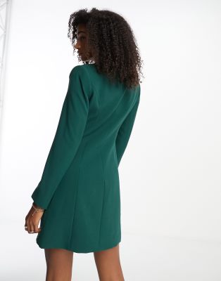 Forever New tailored blazer dress in emerald | ASOS