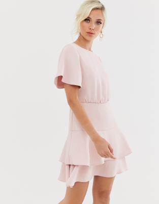 forever new broderie sweetheart neck bardot mini dress