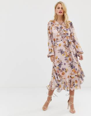 floral midaxi dress