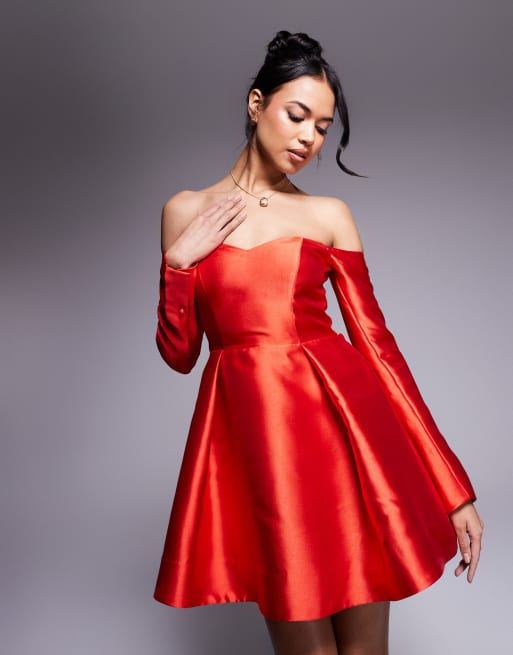 Forever New - Vestito corto strutturato rosso