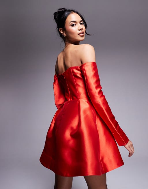 Forever New - Vestito corto strutturato rosso