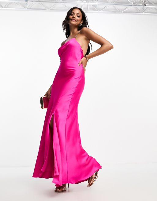 Vestito lungo rosa sales