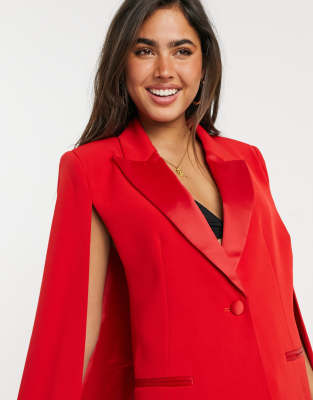 ensemble blazer rouge