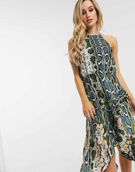 Forever unique store snake print dress