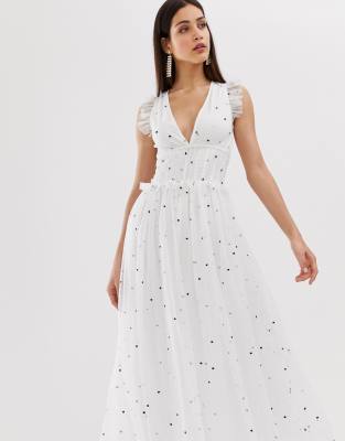 multi polka dot dress