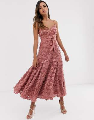 dusty rose cocktail dress