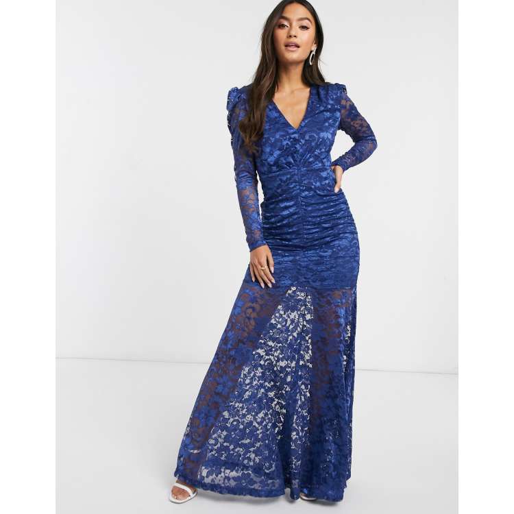 Forever unique 2025 blue lace dress