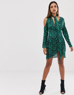 forever unique leopard print dress