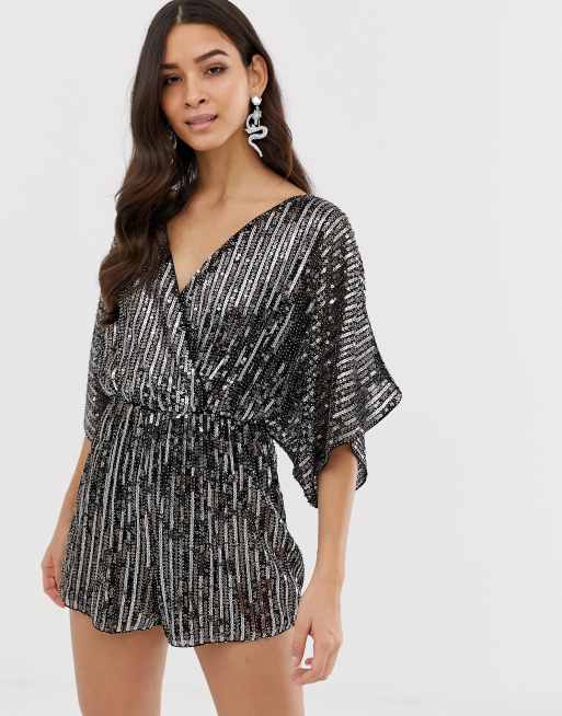 Forever Unique - Combishort ornementé à sequins