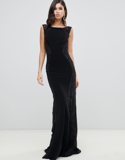 Asos lipsy cowl neck maxi outlet dress