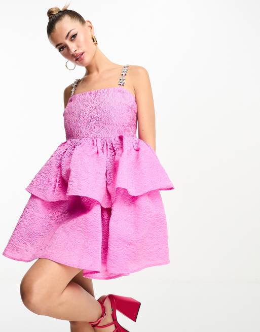 Forever unique pink dress best sale