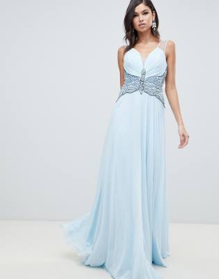 forever unique embellished maxi dress