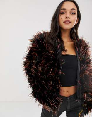 forever unique faux fur coat