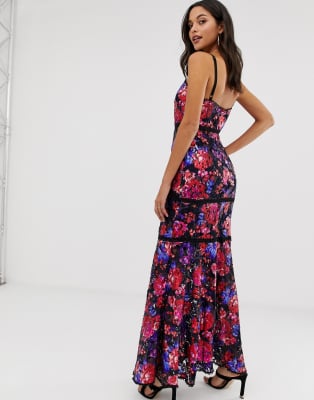 forever unique floral maxi dress